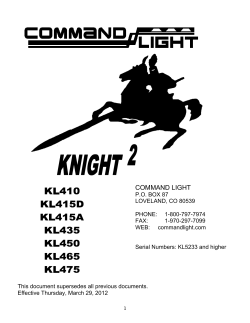 KL415A - Command Light