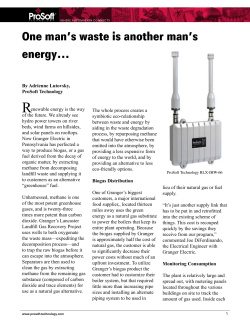 One man`s waste is another man`s energy&hellip;