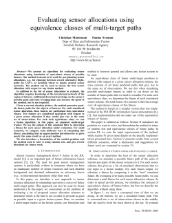 Evaluating sensor allocations using equivalence classes of