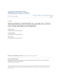 measuring individual search costs on the mobile internet