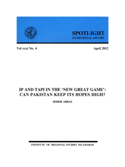 TAPI and IPI in the New Great Game