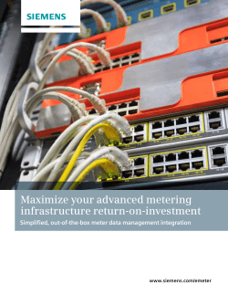 Maximize your advanced metering infrastructure return