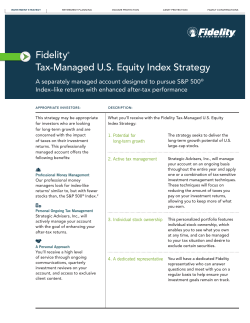 Fidelity&reg; Tax-Managed US Equity Index Strategy
