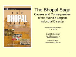 The Bhopal Saga