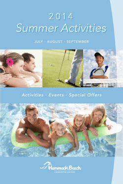 Summer Activities Summer Activities