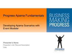 Apama Fundamentals