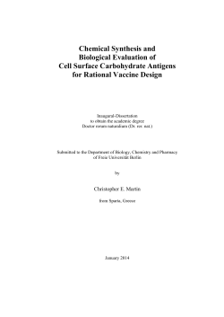 Chemical Synthesis and Biological Evaluation of - diss.fu