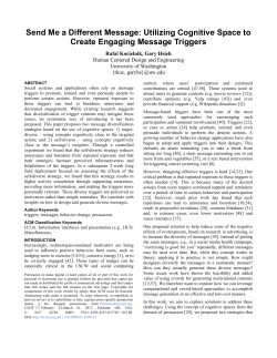 Send Me a Different Message: Utilizing Cognitive Space to Create