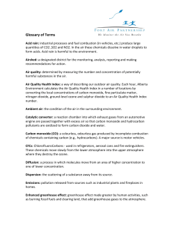 Glossary of Terms - Fort Air Partnership