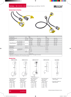 STAUFF Test Hoses and Hose Ends
