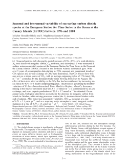 Seasonal and interannual variability of sea-surface carbon