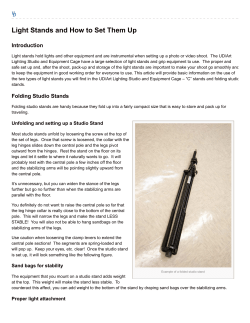 Light Stands and How to Set Them Up