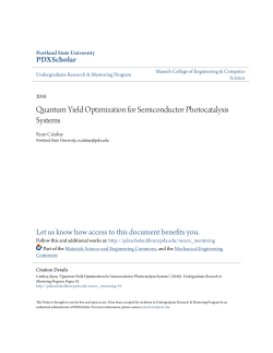 Quantum Yield Optimization for Semiconductor