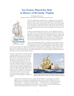 Sea Venture Played Key Role in History of Bermuda, Virginia