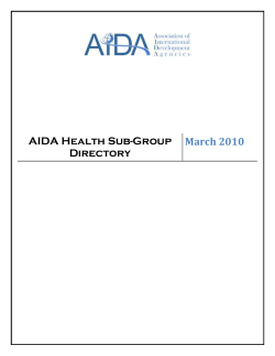 AIDA Health Sub-Group Directory