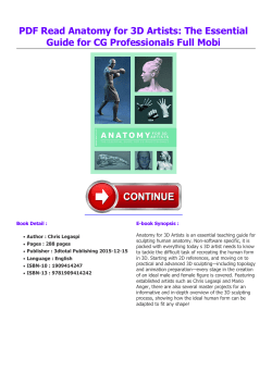 PDF Read Anatomy for 3D Artists: The Essential
