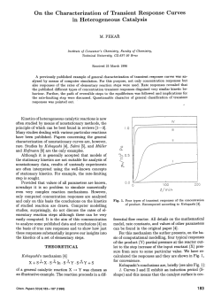 On the Characterization of Transient Response Curves in