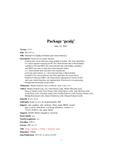 Package `pcalg`