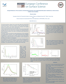 Energy distributions of the secondary and backscattered electrons