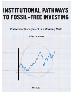 Institutional Pathways to Fossil