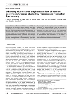 Effect of Reverse Intersystem Crossing Studied by Fluorescence