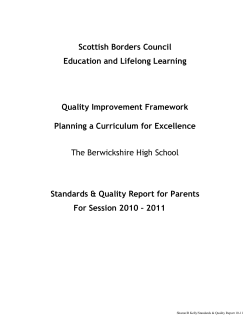 evaluation &ndash; identifying priorities for improvement planning cycle