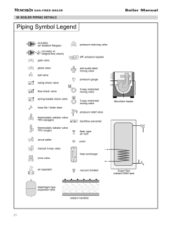 Piping Symbol Legend - Heat Transfer Products