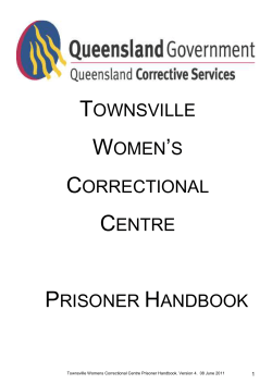Townsville Women`s - Local Induction Handbook