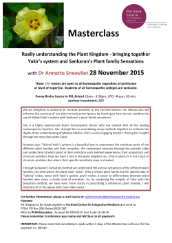 Dr Annette Sneevliet 28 November 2015