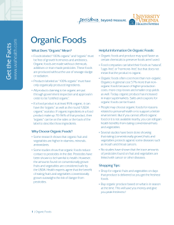 Organic Foods