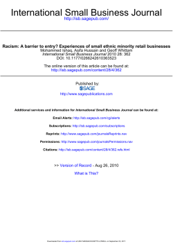 International Small Business Journal