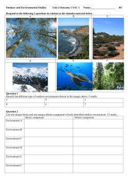 Unit 2 SAC 1 File - Yarra Hills Secondary College