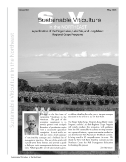 Sustainable Viticulture in the Northeast