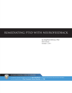 REMEDIATING PTSD WITH NEUROFEEDBACK