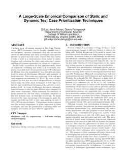 A Large-Scale Empirical Comparison of Static and Dynamic Test