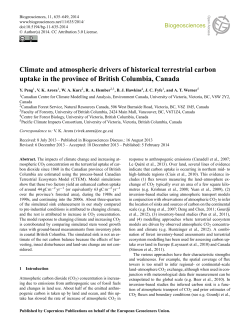 Climate and atmospheric drivers of historical terrestrial carbon