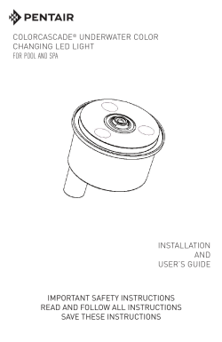 IMPORTANT SAFETY INSTRUCTIONS READ AND FOLLOW ALL