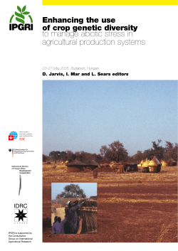 to manage abiotic stress in agricultural production systems