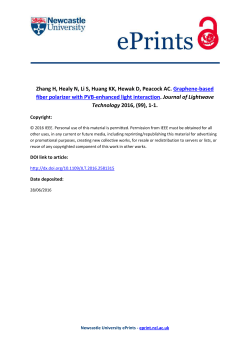 Graphene-based fiber polarizer with PVB