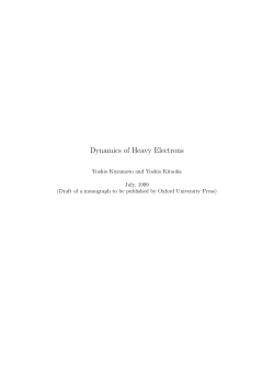Dynamics of Heavy Electrons