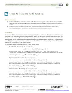 Algebra II Module 2, Topic A, Lesson 7: Teacher Version