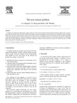 The next release problem