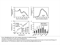 Modelling the crop: from system dynamics to systems biology