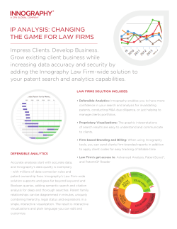 ip analysis: changing the game for law firms
