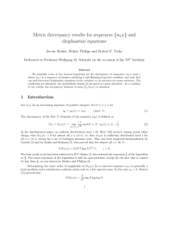 Metric discrepancy results for sequences {nkx} and diophantine