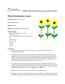 Plant Introduction - Fairbanks Soil and Water Conservation District