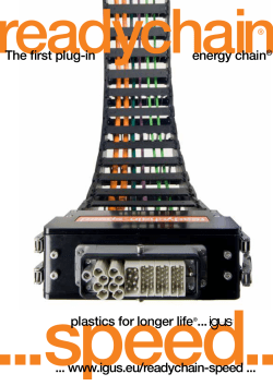 The first plug-in energy chain&reg; plastics for longer life&reg;... www.igus