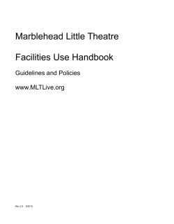 Producers Handbook - Marblehead Little Theatre