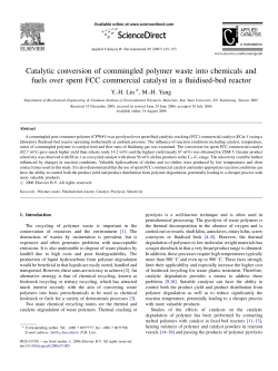 Catalytic conversion of commingled polymer waste into chemicals