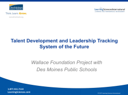 District Leader Impact - National Summit for Principal Supervisors